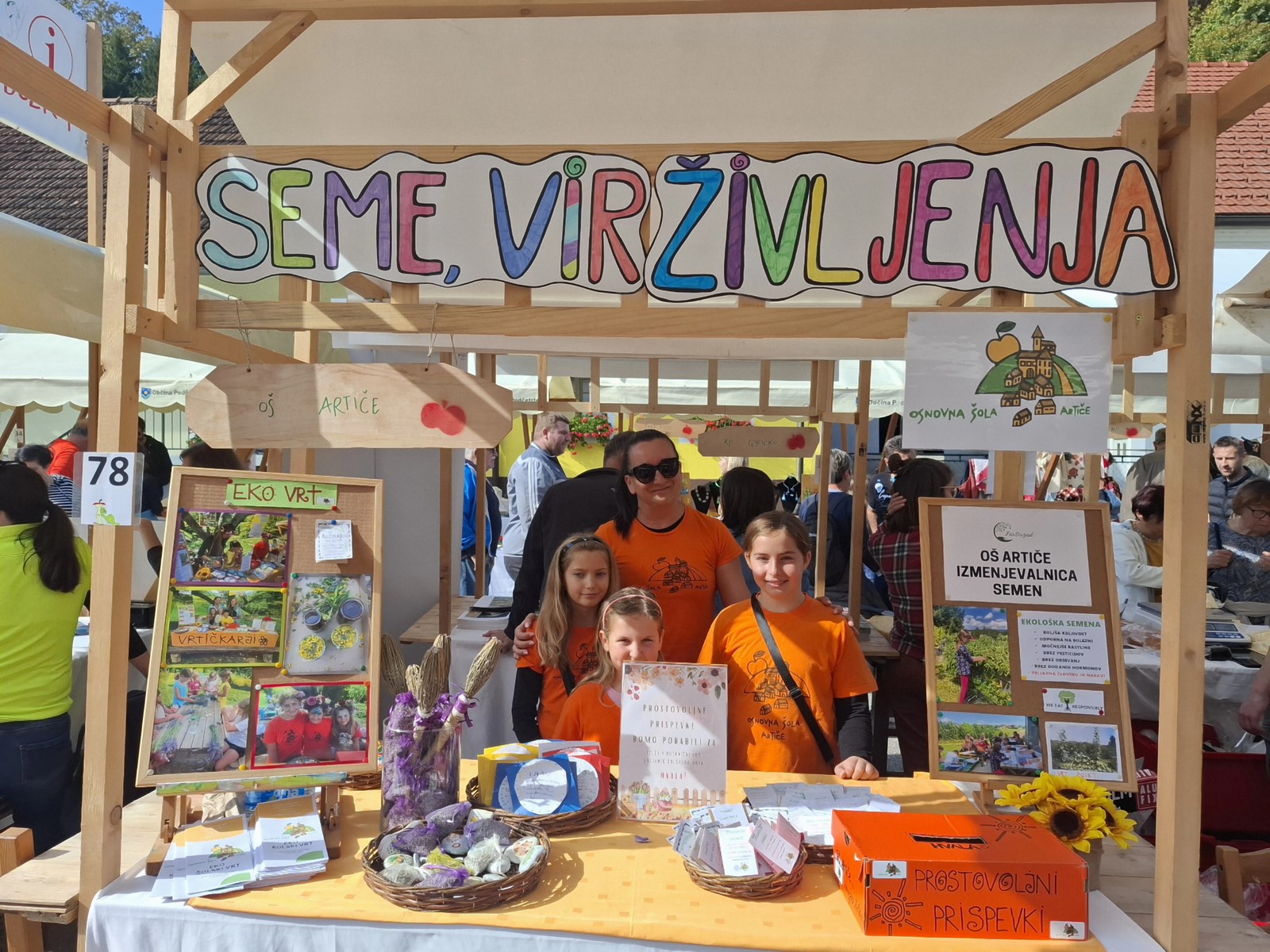 Učenci pri stojnici