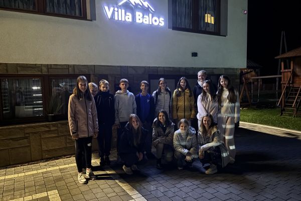 Učenci OŠ Artiče ob prihodu na cilj